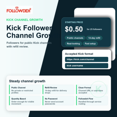 Kick Followers - подписчики Kick