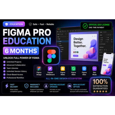 Figma Pro Education — 6 месяцев | Активация на вашем аккаунте
