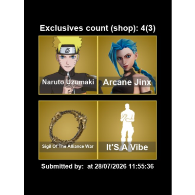Мгновенный доступ • FN (все платформы) • 131 skins • Naruto Uzumaki • Полный доступ