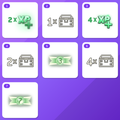 For Honor Twitch Drops (7 Items) — 2 XP Boosts + 1 Scavenger Crate +5 more