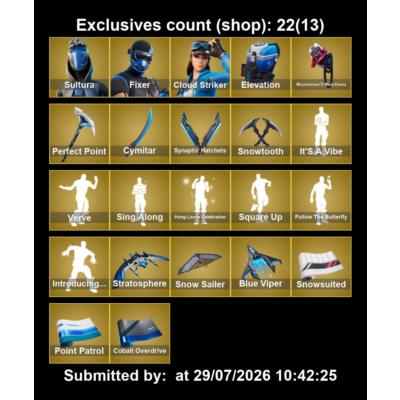 Мгновенный доступ • FN (все платформы) • 75 skins • 1700 VB • Полный доступ