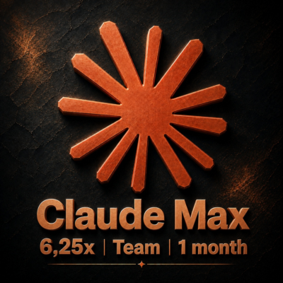 Claude Max 6,25x | Team | 1 месяц | Подписка | Code Anthropic | FABLE 5 | x6,25