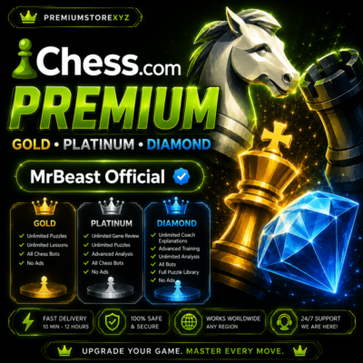 ♟ CHESS.COM PREMIUM | GOLD • PLATINUM • DIAMOND | ВАШ АККАУНТ | БЫСТРАЯ АКТИВАЦИЯ