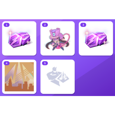 Marvel Rivals Twitch Drops (5 Items) — 100 CHRONO TOKEN MSF 3 + Daredevil MSF26 Spray