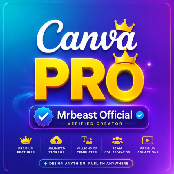 Canva Pro Premium | 1–6 месяцев | Официальное приглашение | Мгновенная активация |