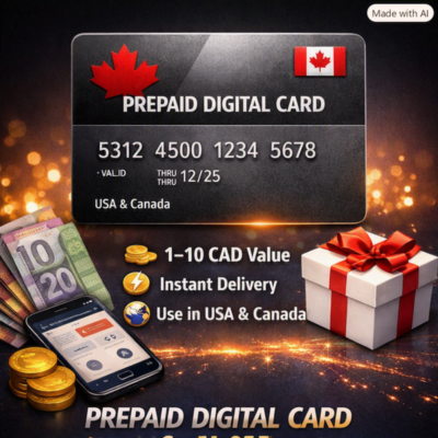 🛍️ Виртуальная MasterCard | 💳Баланс 1–10 CAD | Регион США/Канада✨