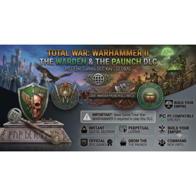 ⚔️ Total War: WARHAMMER II - The Warden & The Paunch | Ключ PC Epic Games (DLC) 🌎 GL