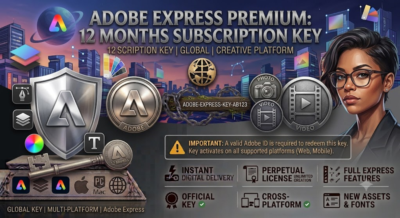 Adobe Express Premium – 12 месяцев подписки (ключ)