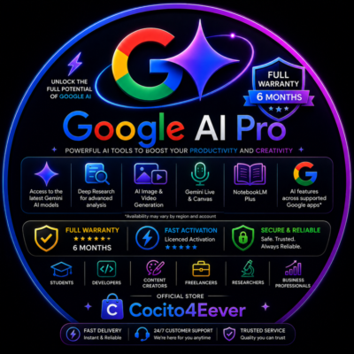 Google AI Pro  месяцев – полный премиум-доступ | Быстрая доставка ⭐