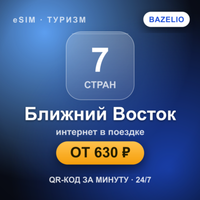 eSIM Ближний Восток — мобильный интернет для путешествий