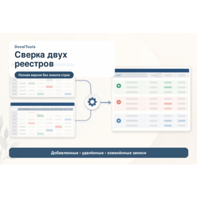 Сверка двух реестров — инструмент DovalPro