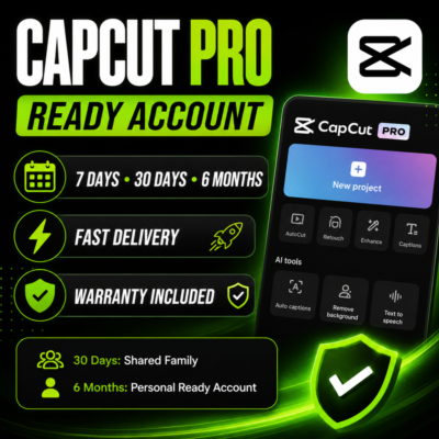 CapCut Pro | Готовый Аккаунт | 7 Дней / 30 Дней / 6 Месяцев | Быстрая Выдача|Гарантия