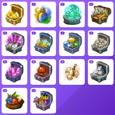 Shakes and Fidget Twitch Drops (7 Items) — Gilded Package + Potion Package +5 more