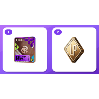 UFL Twitch Drops (2 Items) — 1 star lite pack + 50 LP