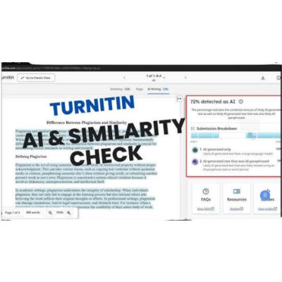 Отчет Turnitin о проверке на ИИ и плагиат — только одна проверка