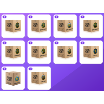 Fishing Planet Twitch Drops (10 Items) — Dnipro River Box + Weeping Willow Box +8 mor
