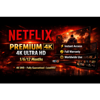Netflix Premium 4K Ultra HD – (1/6/12 месяцев) + Мгновенная выдача и Полная гарантия