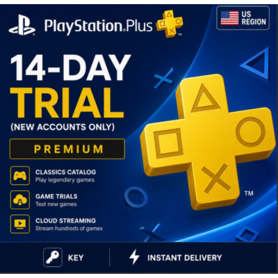 PlayStation Plus Premium: 14 Дней TRIAL Подписка USA | Только для новых аккаунтов