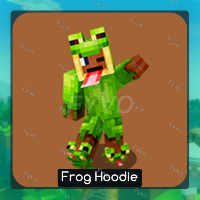 ПРОМОКОД【Frog Hoodie】— JAVA & BEDROCK | MINECRAFT | СКИН / ПРЕДМЕТ