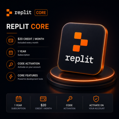 Replit Core | 1 год | Кредит $20/мес. | Код активации