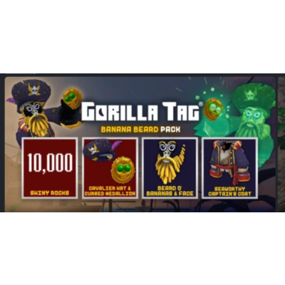 DLC Banana Beard Pack Gorilla Tag Oculus quest 2 3 s    meta quest