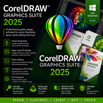CorelDRAW Graphics Suite 2025 для Windows | Lifetime | Офлайн-активация