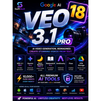 Google AI Pro | Gemini Pro | Veo 3.1 | Nano Banana Pro 2 | 5 ТБ | Моментально