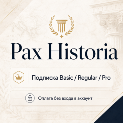 Pax Historia подписка Basic / Regular / Pro | Оплата без входа в аккаунт
