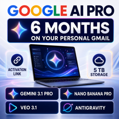 Google AI Pro 6 мес. Ссылка активации | Gemini 3.1 Pro, 5ТБ