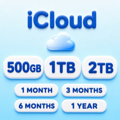 Apple iCloud+ 500 ГБ / 1 ТБ / 2 ТБ | 1-12 месяцев | Ваш Apple ID | Без входа