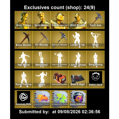 Мгновенный доступ • FN (все платформы) • 358 skins • 4300 VB • Полный доступ