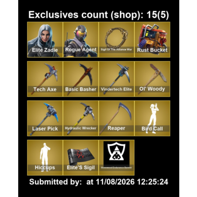 Мгновенный доступ • FN (все платформы) • 248 skins • Elite Zadie • Полный доступ