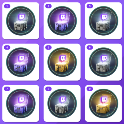 Escape from Tarkov Twitch Drops (9 Items) — Common 1 + Rare 1 +7 more