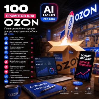 100 промптов ChatGPT для продаж на Оzоn — AI ОZОN Pro 2026