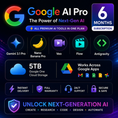 Google AI Pro 6 месяцев | Gemini 3.1 Pro | Nano Banana Pro | Veo | Flow | Antigravity