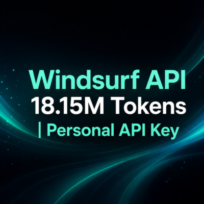 Windsurf API 18.15M Токенов | Персональный API-ключ