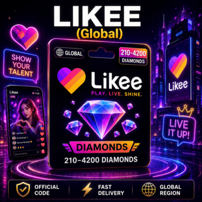 Likee | 210–4200 Алмазов | Код пополнения (Все регионы)