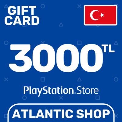 ⭐️Карта Пополнения PSN 3000 TL (TRY) Турция