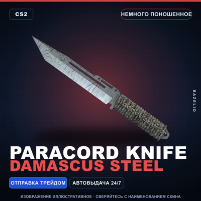 Паракорд-нож | Damascus Steel | Немного поношенное · Скин Counter-Strike 2