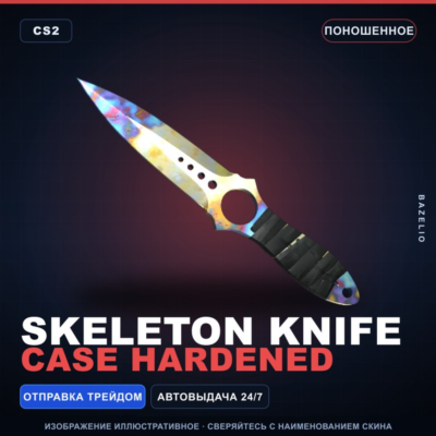 ★ Skeleton Knife | Case Hardened | Поношенное · Скин Counter-Strike 2