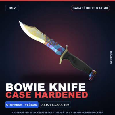 ★ Bowie Knife | Case Hardened | Закалённое в боях · Скин Counter-Strike 2