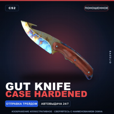 ★ Gut Knife | Case Hardened | Поношенное · Скин Counter-Strike 2