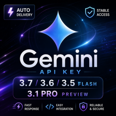 API ключ Gemini 3.7/3.6/3.5 flash • Gemini 3.1 pro preview | АВТОВЫДАЧА