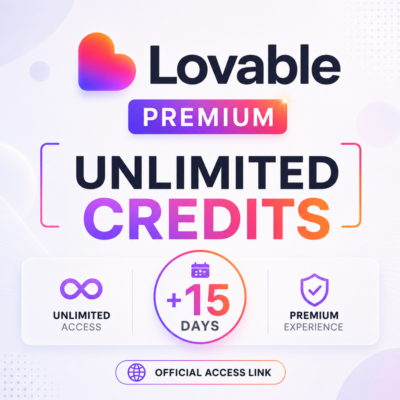 Lovable AI | Безлимитные кредиты | +15 дней Premium