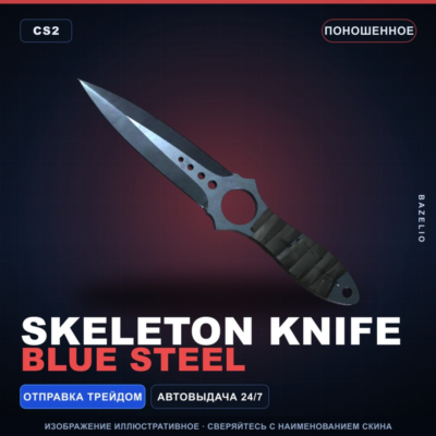 ★ Skeleton Knife | Blue Steel | Поношенное · Скин Counter-Strike 2