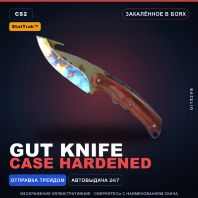 ★ StatTrak™ Gut Knife | Case Hardened | Закалённое в боях · Скин Counter-Strike 2