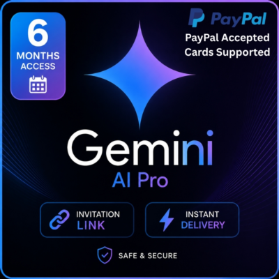 Gemini AI Pro – 6 месяцев | Персональный доступ | Ссылка-приглашение