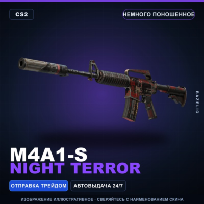 M4A1-S | Night Terror | Немного поношенное · Скин Counter-Strike 2