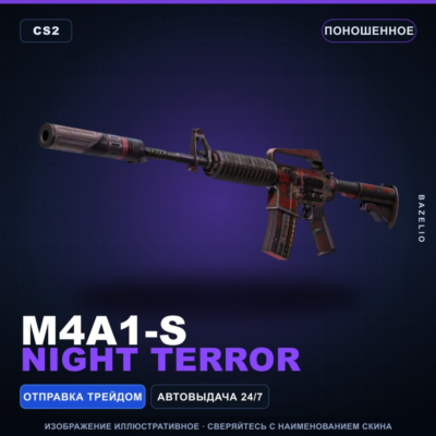 M4A1-S | Night Terror | Поношенное · Скин Counter-Strike 2