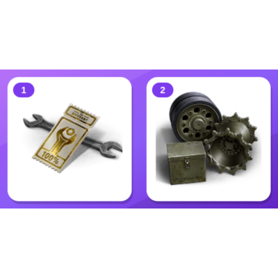World of Tanks Twitch Drops (2 Items) — 3x Demount Kits + 5x consumables